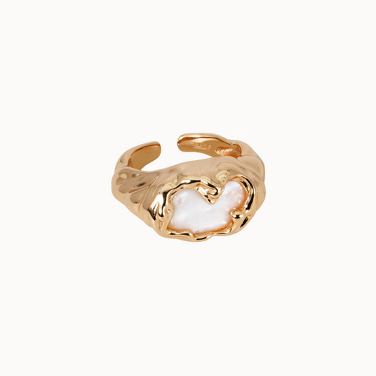 Belief Never Melts Meaningful Ring Sterling Silver plated with 18k Gold